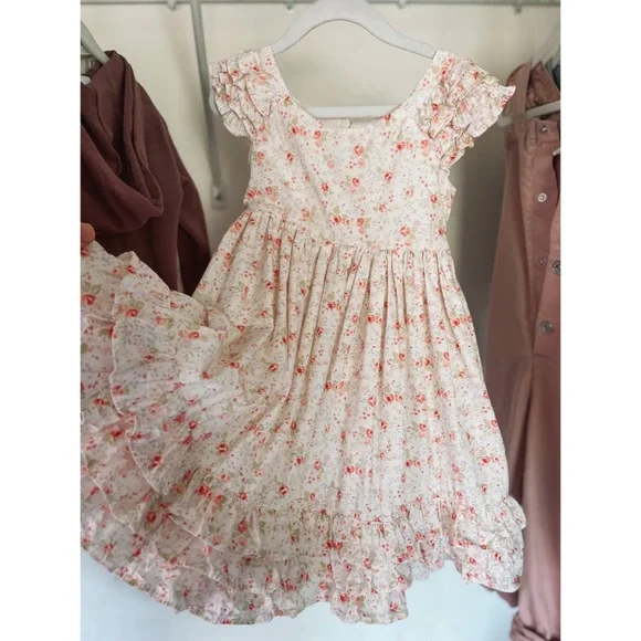 4T • Laura Ashley London Ruffled Floral Dress